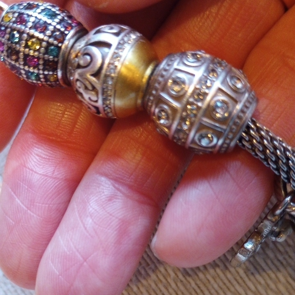 Brighton Silver and Gold Charm Bracelet - Picture 10 of 10